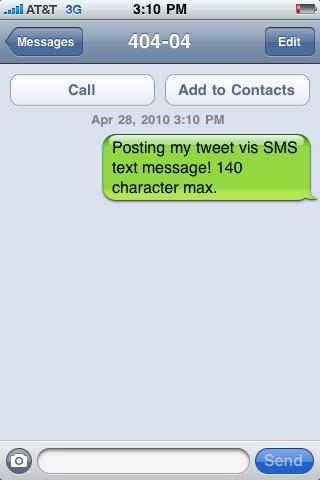 Tweet lewat SMS